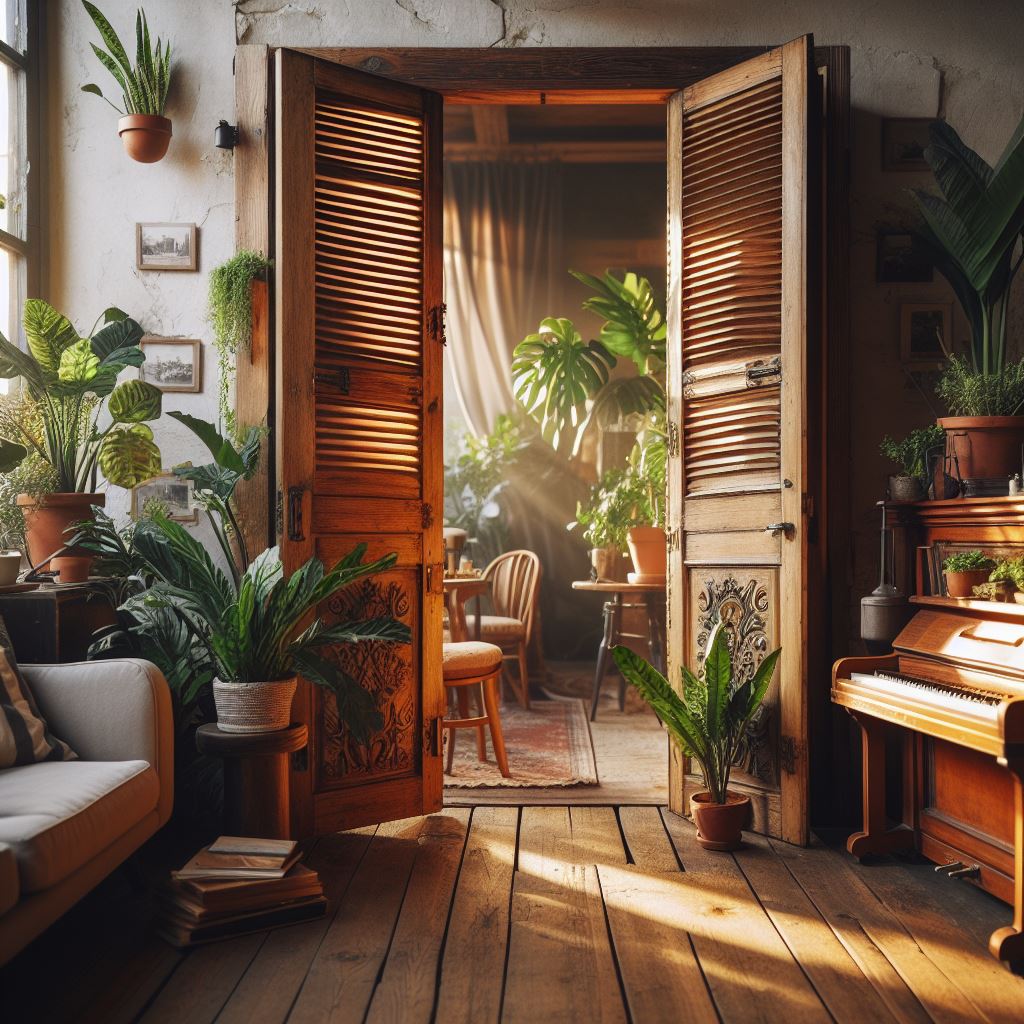 Межкомнатная дверь-гармошка